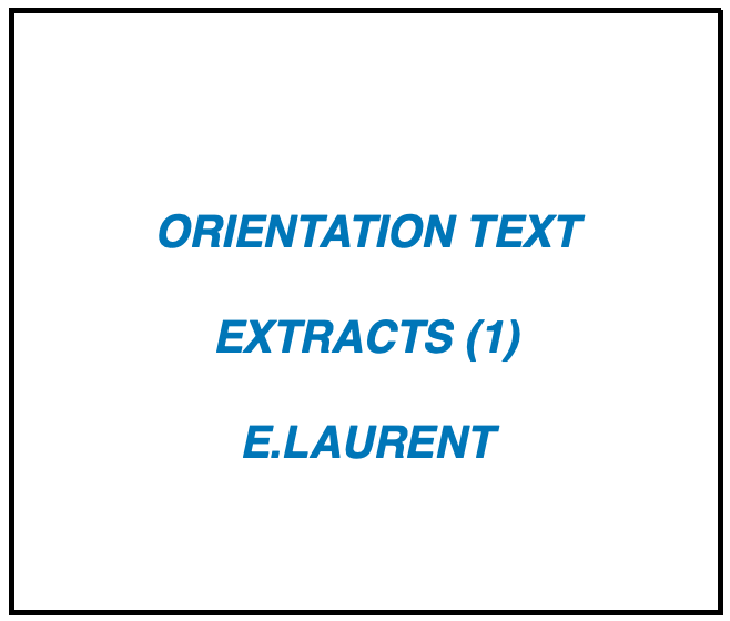 Éric Laurent: Extracts (1)